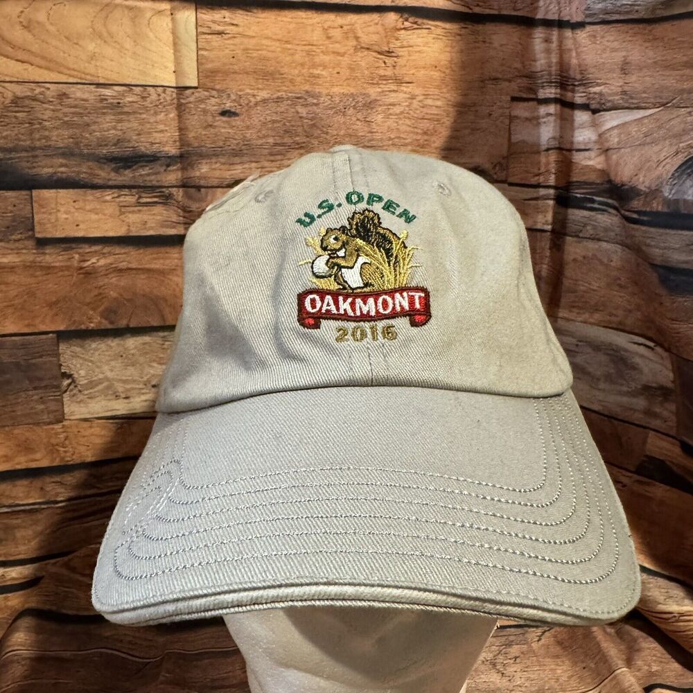 2016 US Open Oakmont Golf Hat USGA Member Squirrel Logo Adjustable Cap